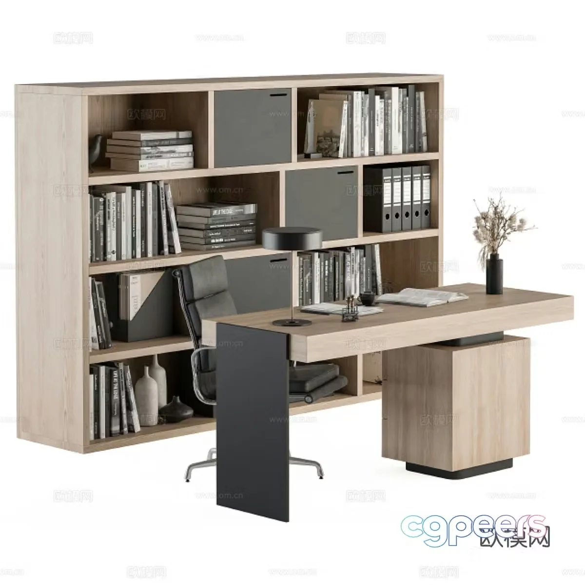 Desk desk desk boss desk 3d model