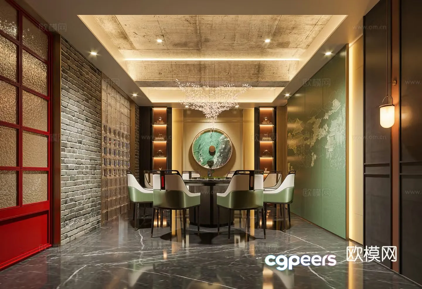 New Chinese restaurant 3D model