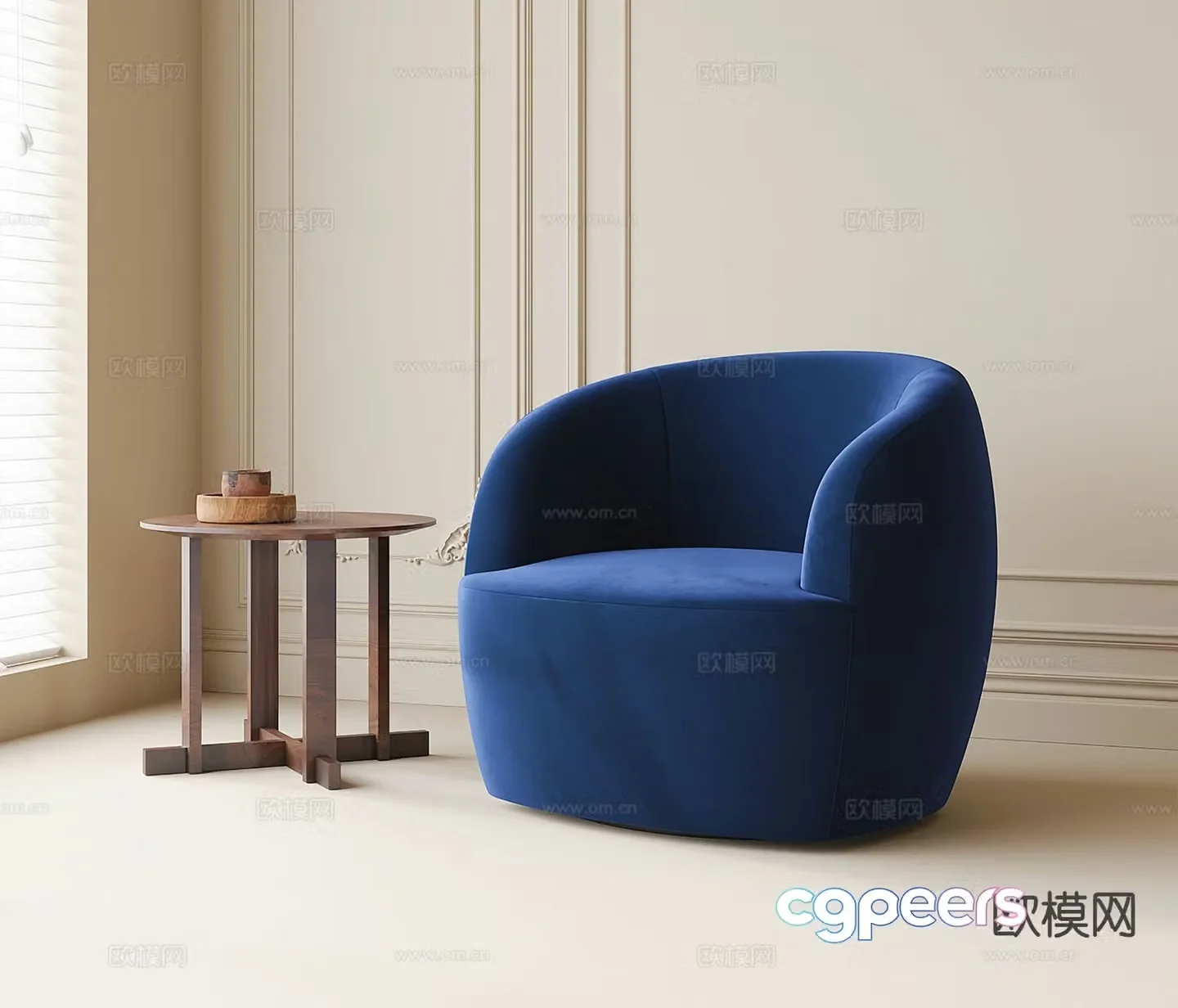 Modern single sofa sofa chair 3d model