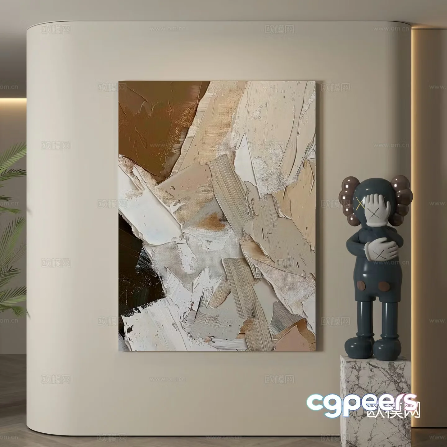 Modern decorative paintings Decorative paintings Modern hanging paintings Hanging paintings Simple hanging paintings 3D model