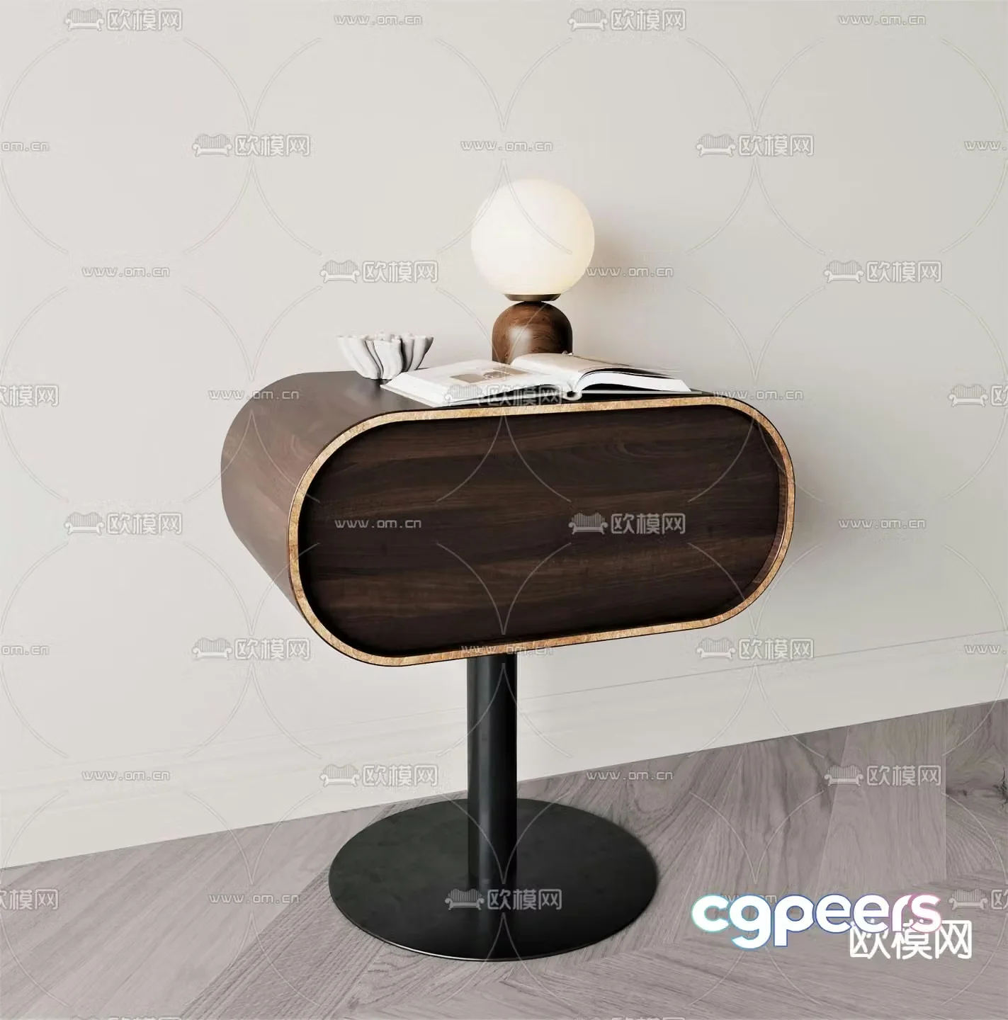 Wabisa bedside table 3D model