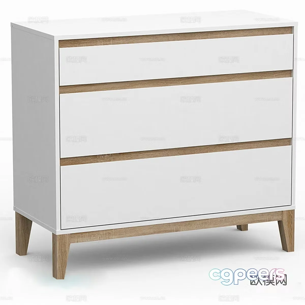 Storage cabinet side cabinet 3D model