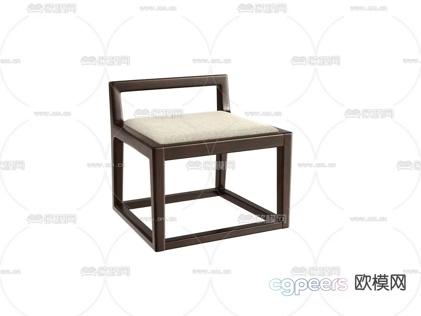 New Chinese style stool tea stool 3d model