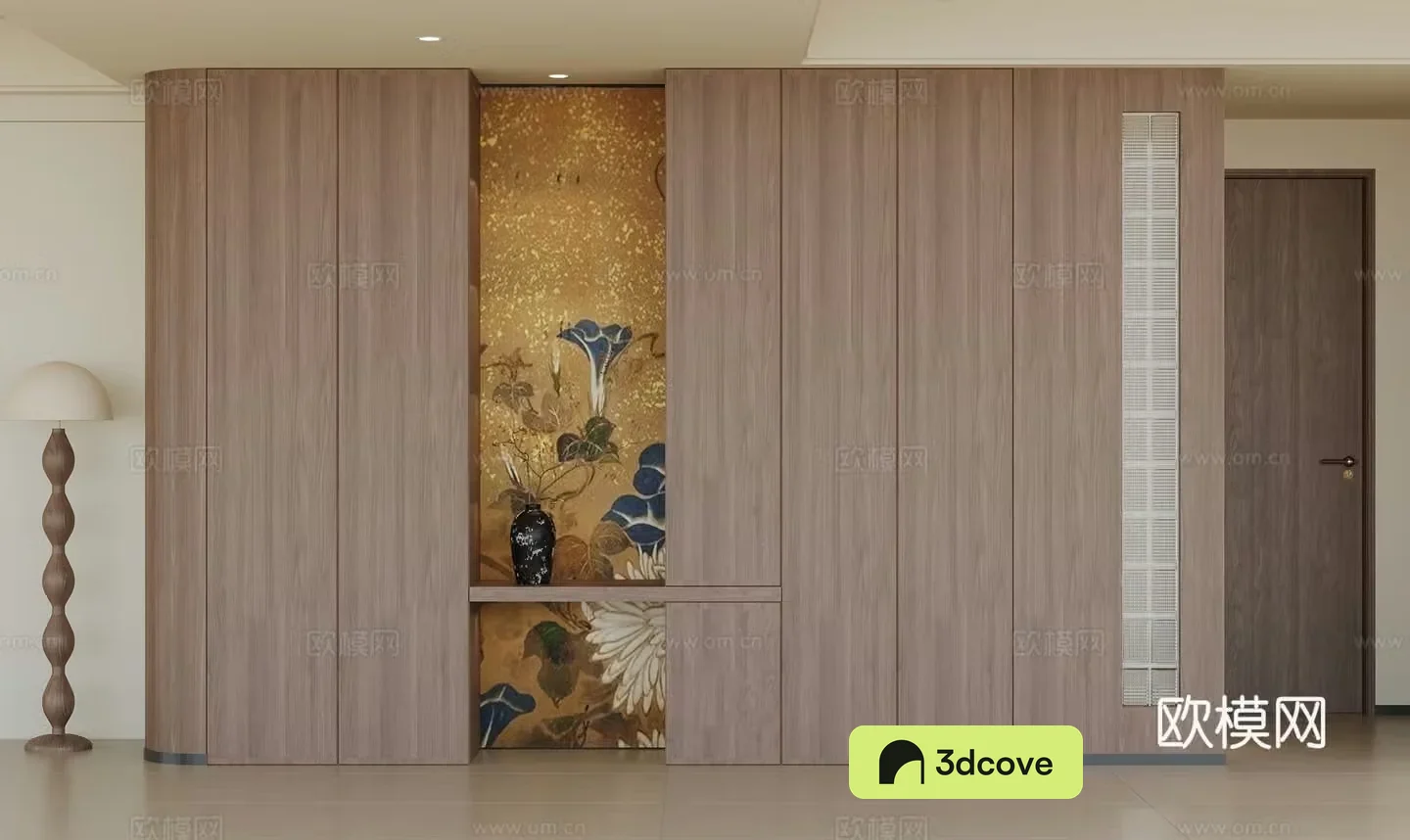 Middle-aged style entrance 3D model
