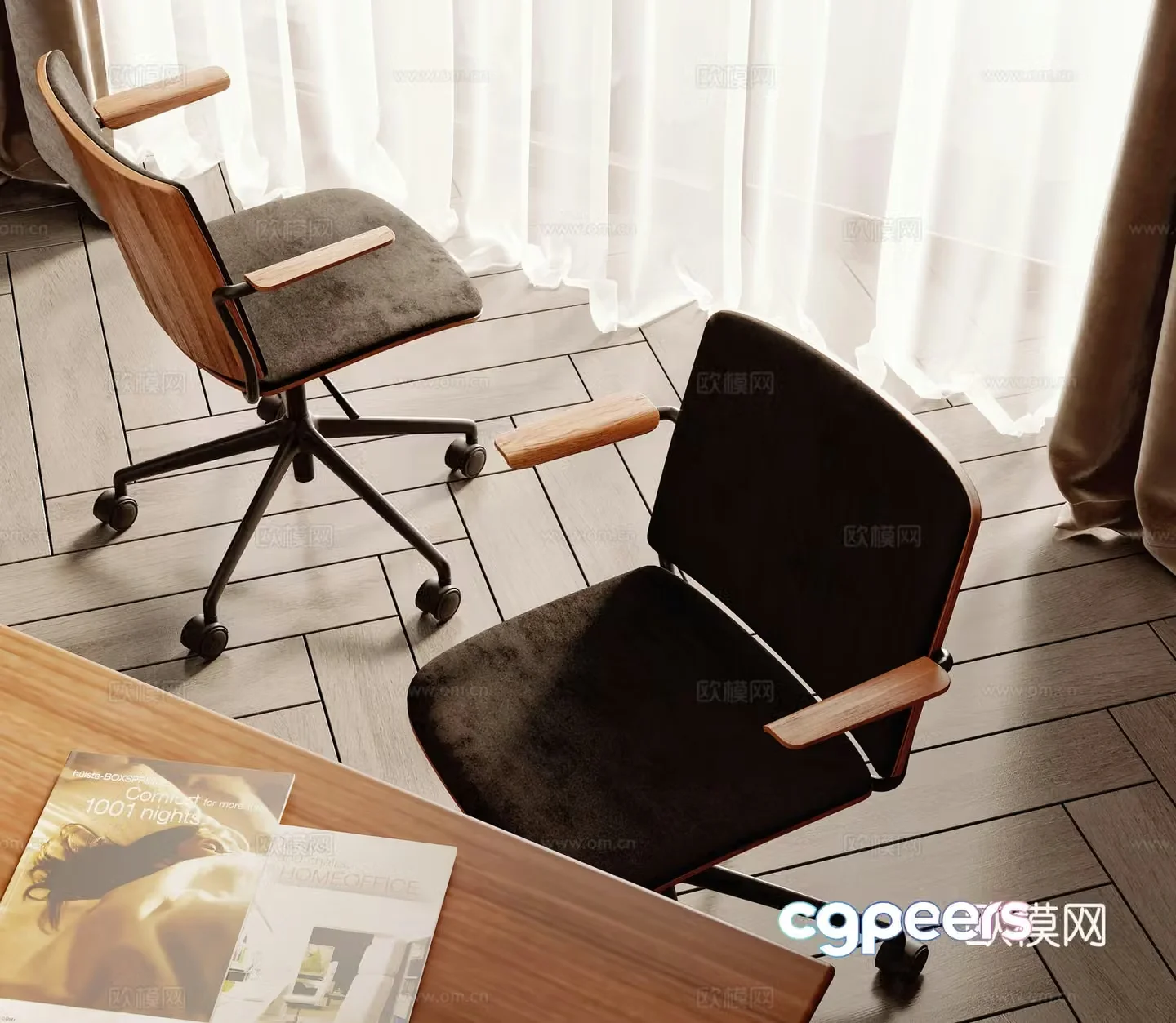 Modern office chair 3d model