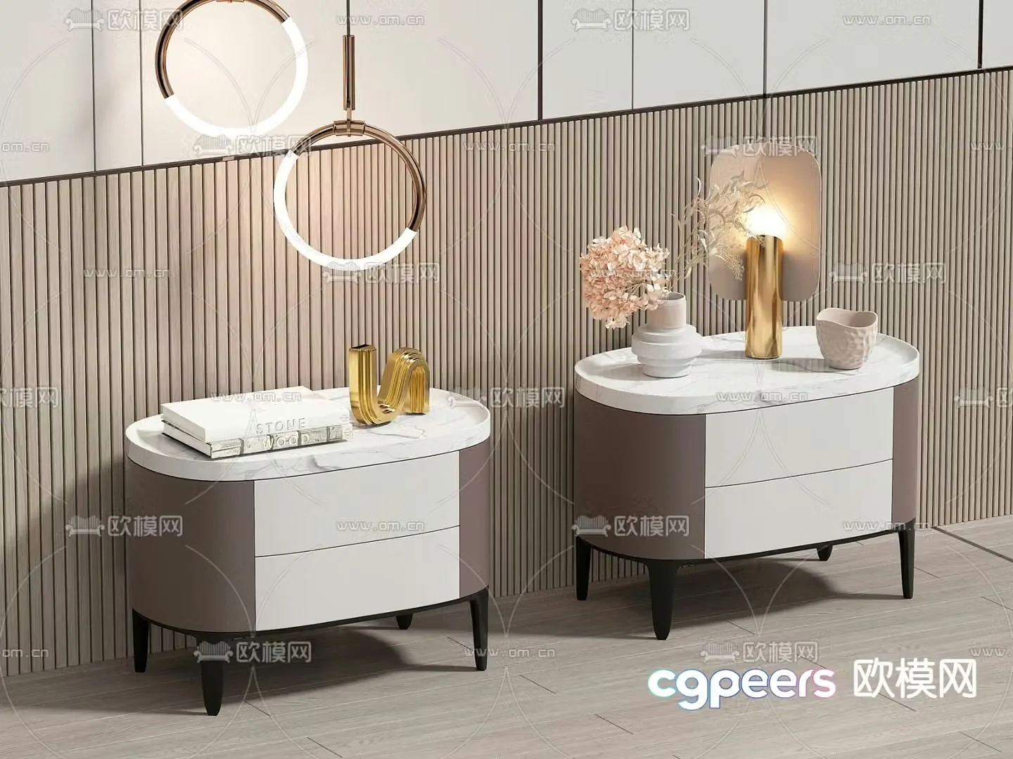 Modern night table 3d model