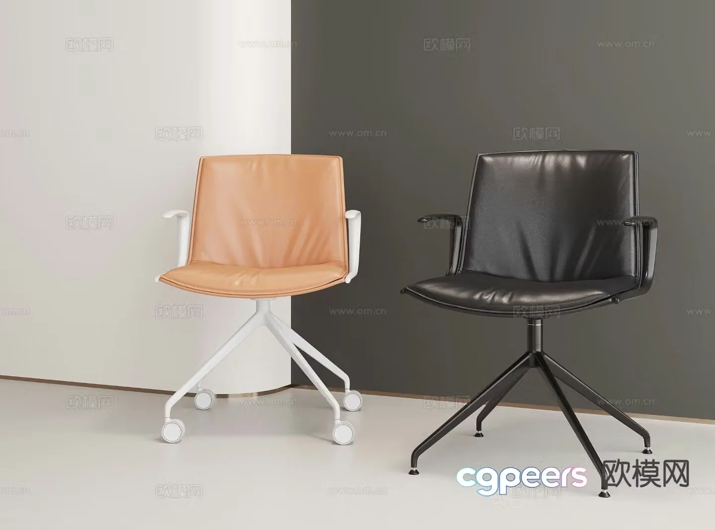 Office chair shift chair staff chair swivel chair 3d model