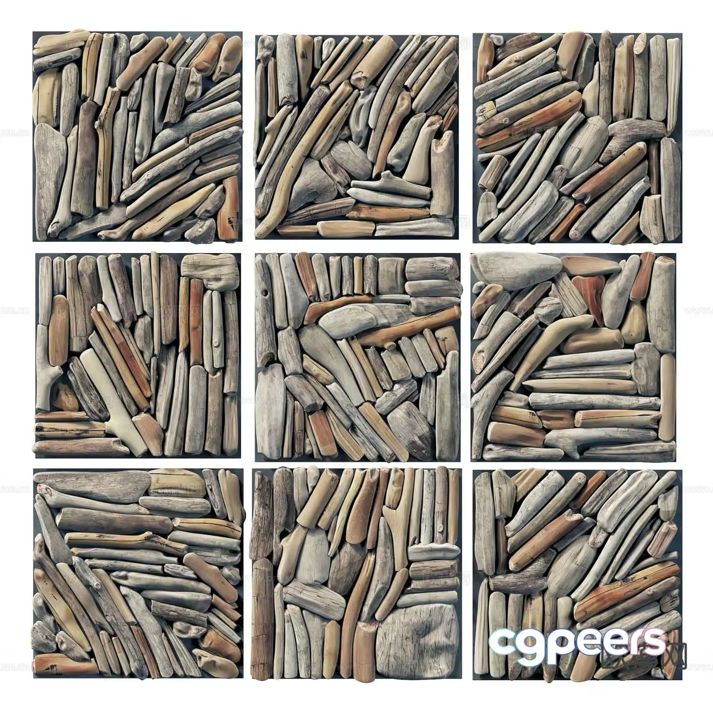 Wall decoration material 3d model