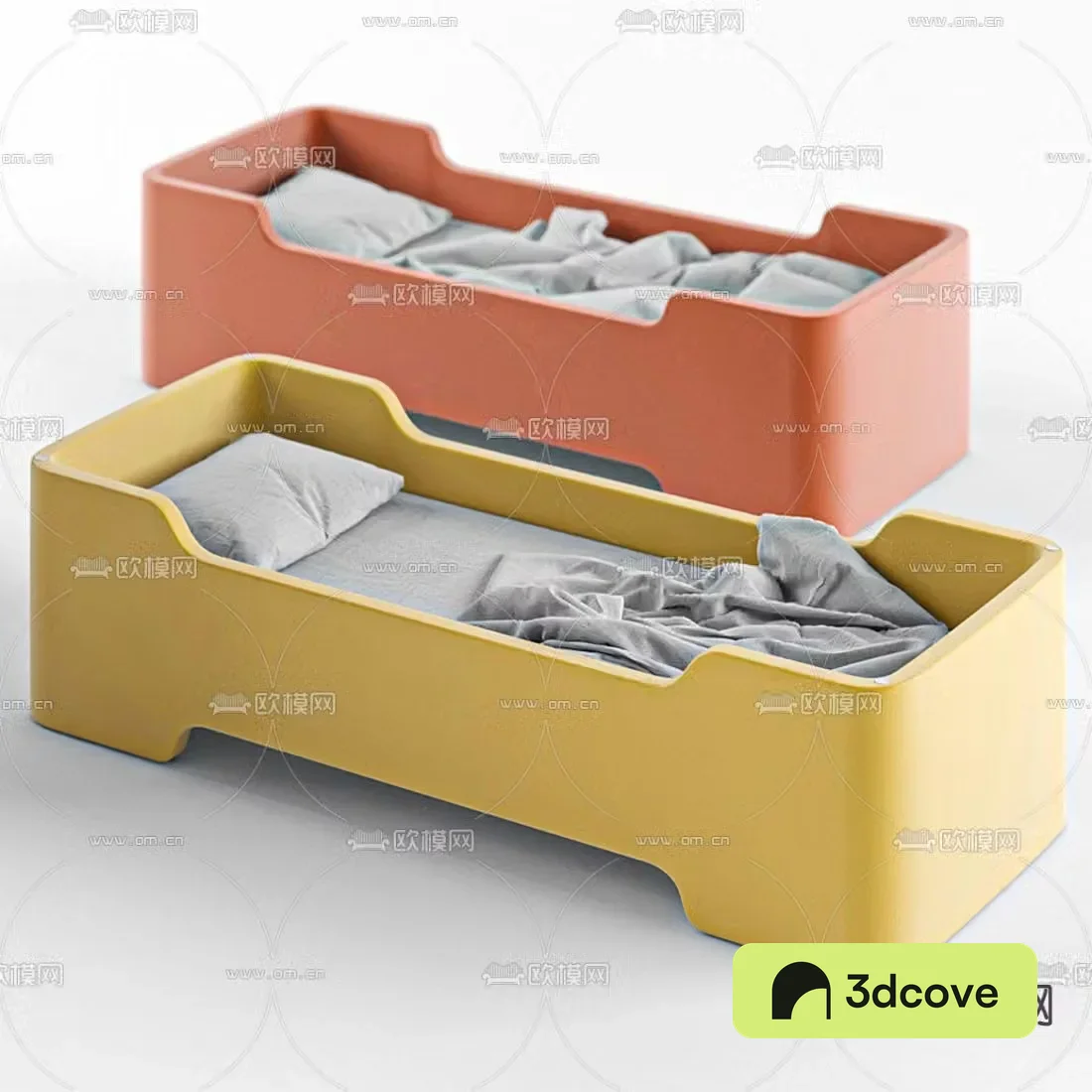 Modern colorful children’s bed