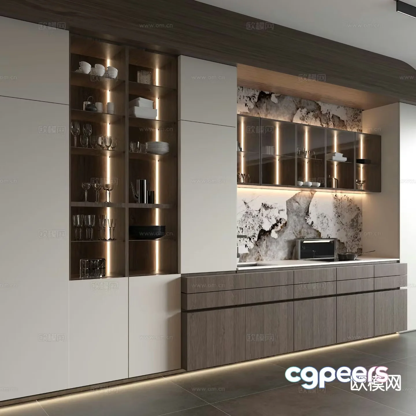 Modern sideboard 3d model
