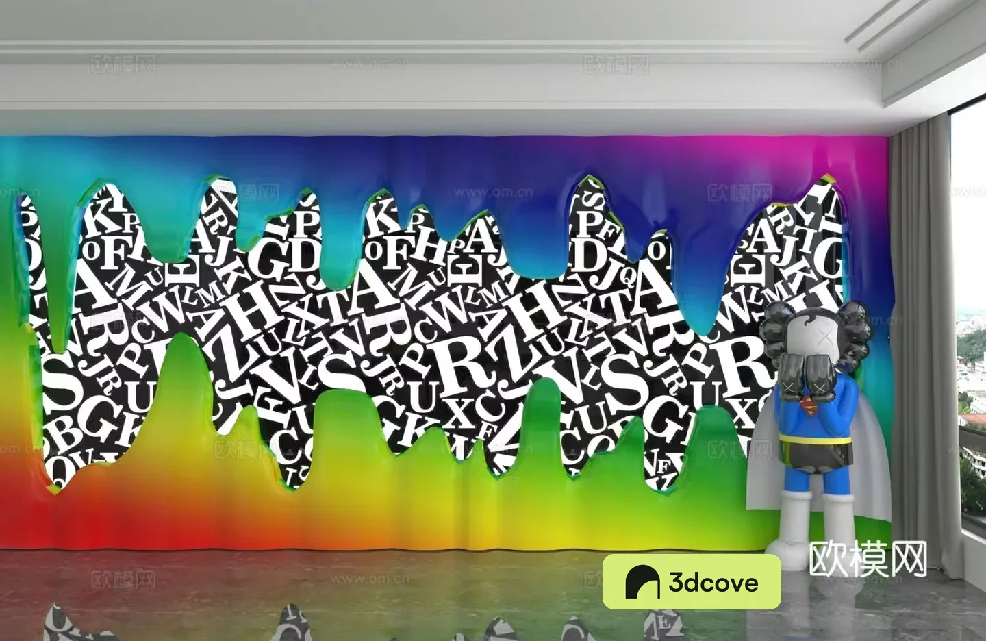 Modern background wall