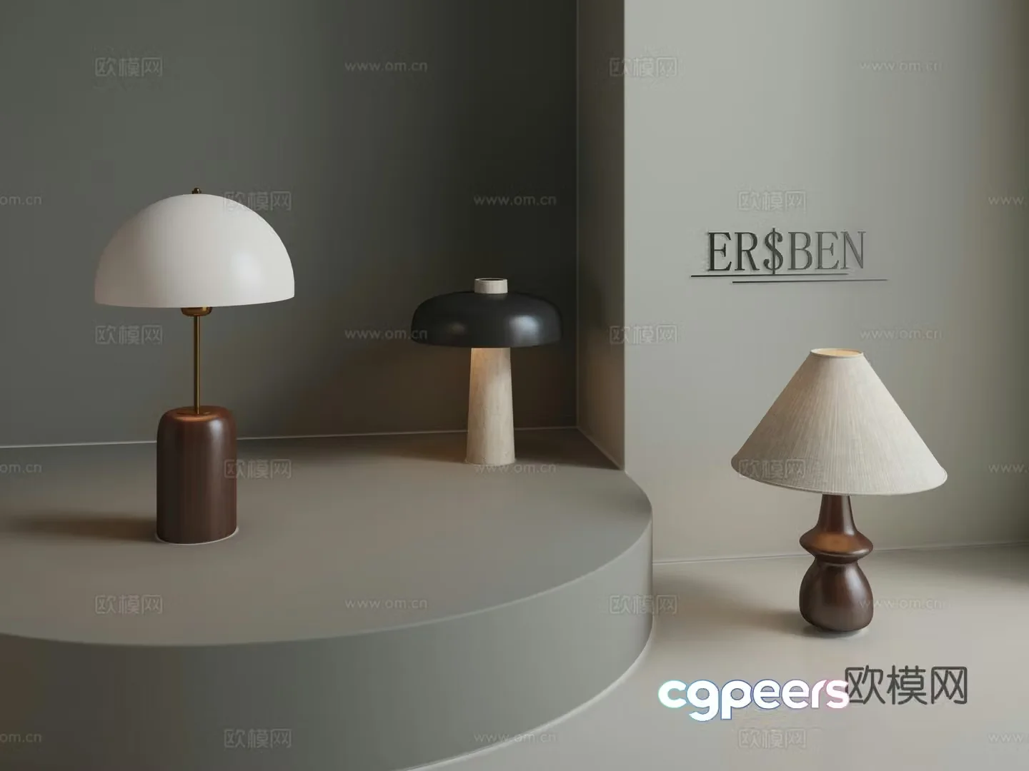 Middle-aged solid wood desk lamp new Chinese style Zen atmosphere lamp retro bedroom eye protection bedside lamp 3D model