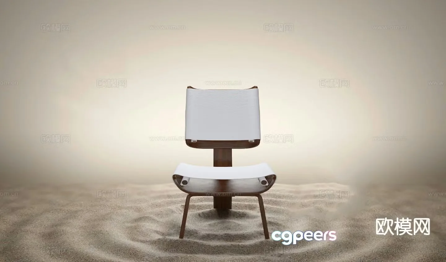 Single chair leisure chair dining chair 3d model