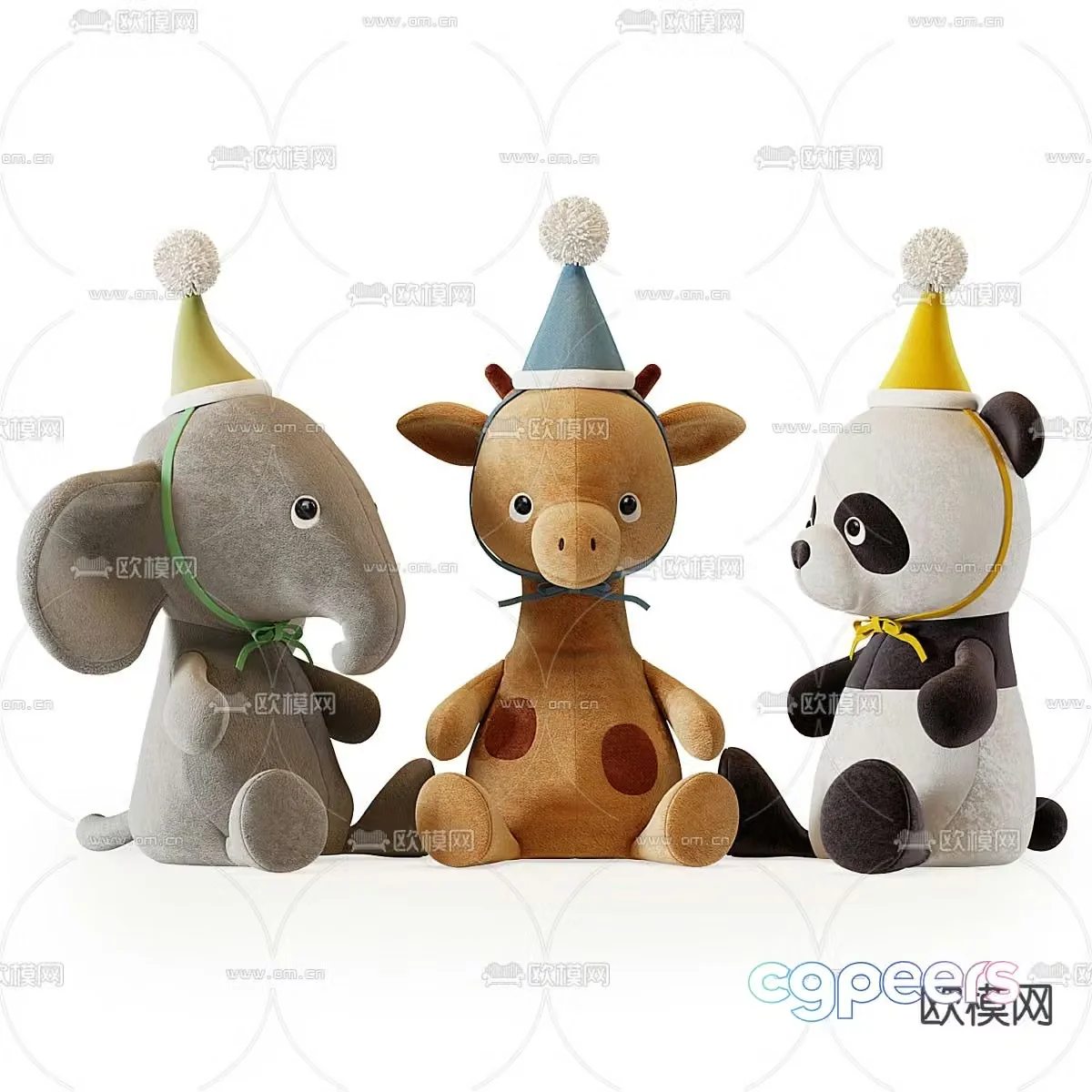 animal doll toy plush doll 3d model