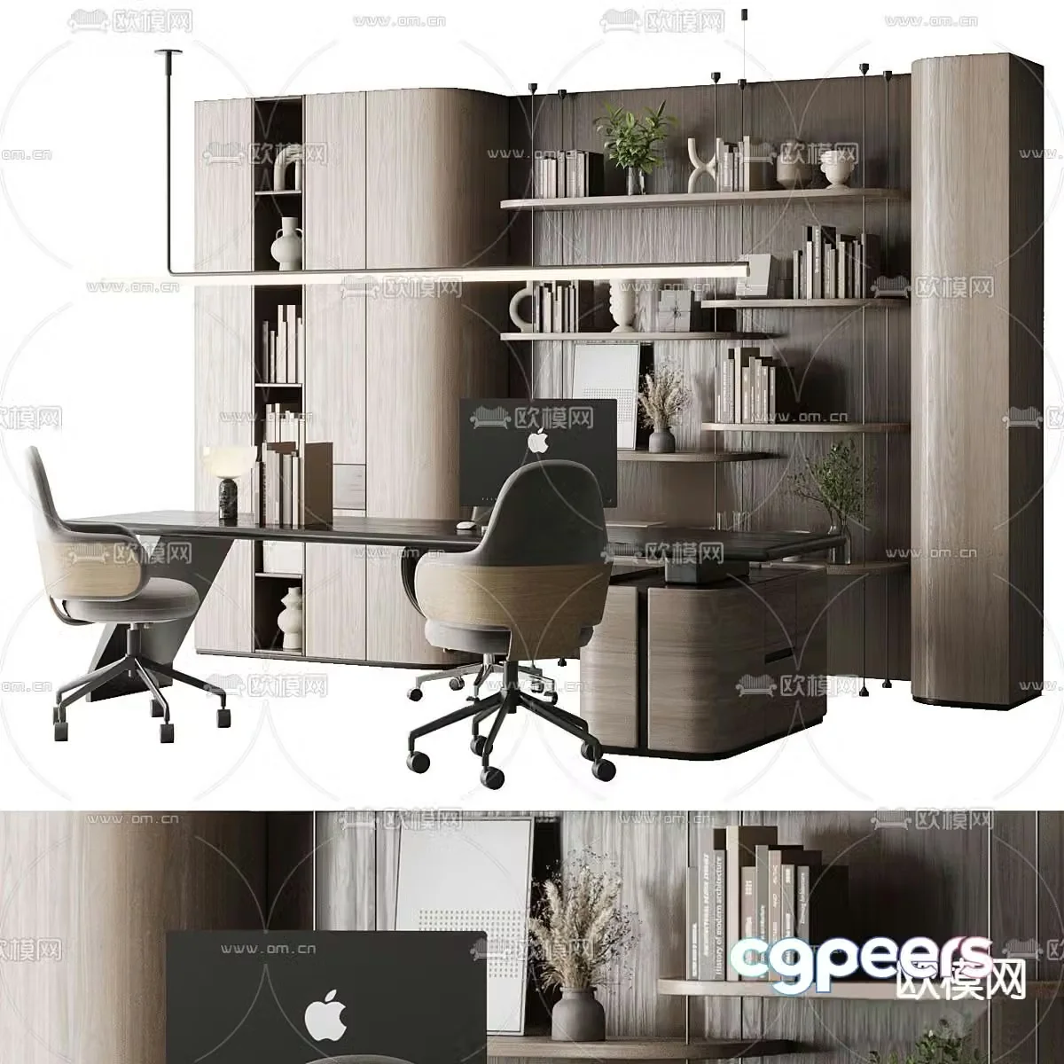 desk desk boss desk 3d model