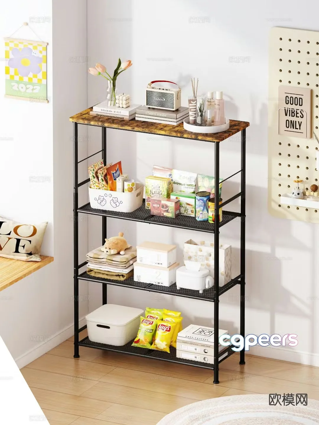 Nordic shelf 3d model