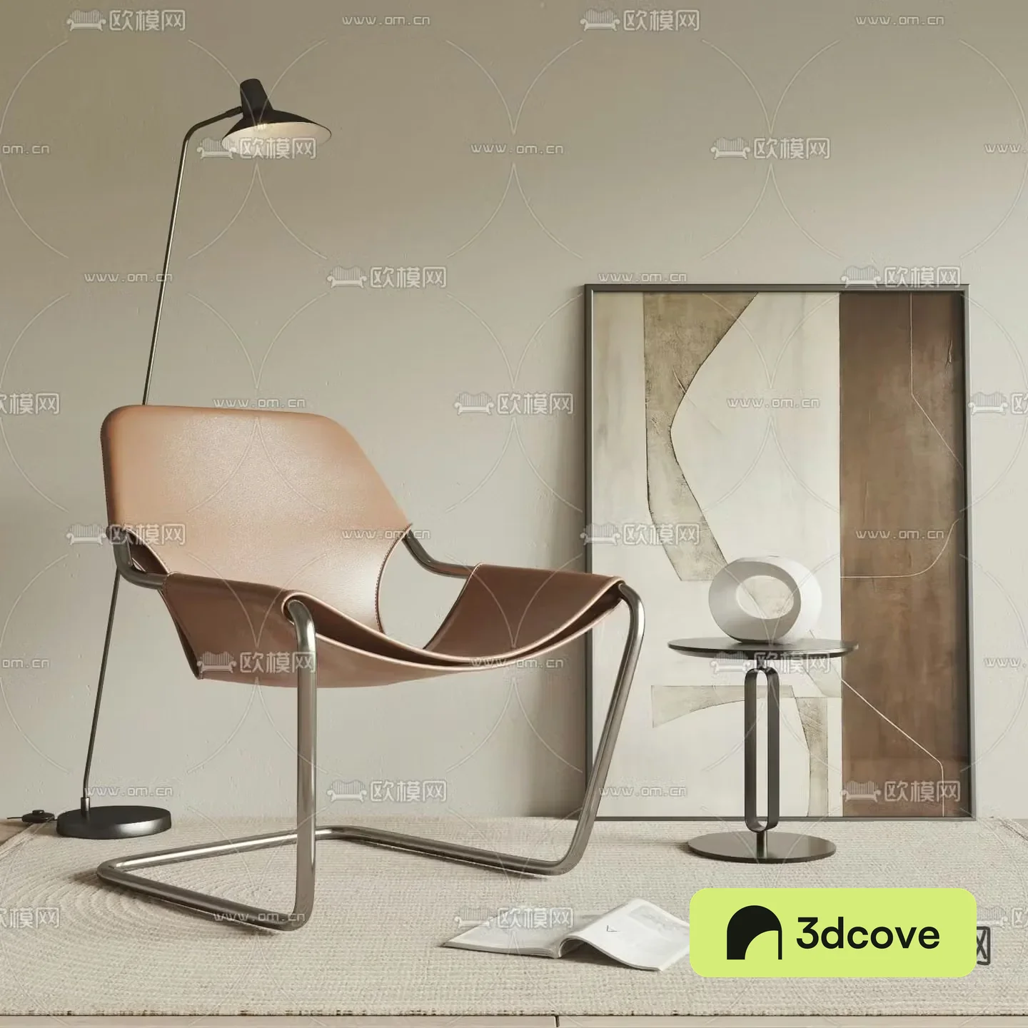 Leather chair lounge chair