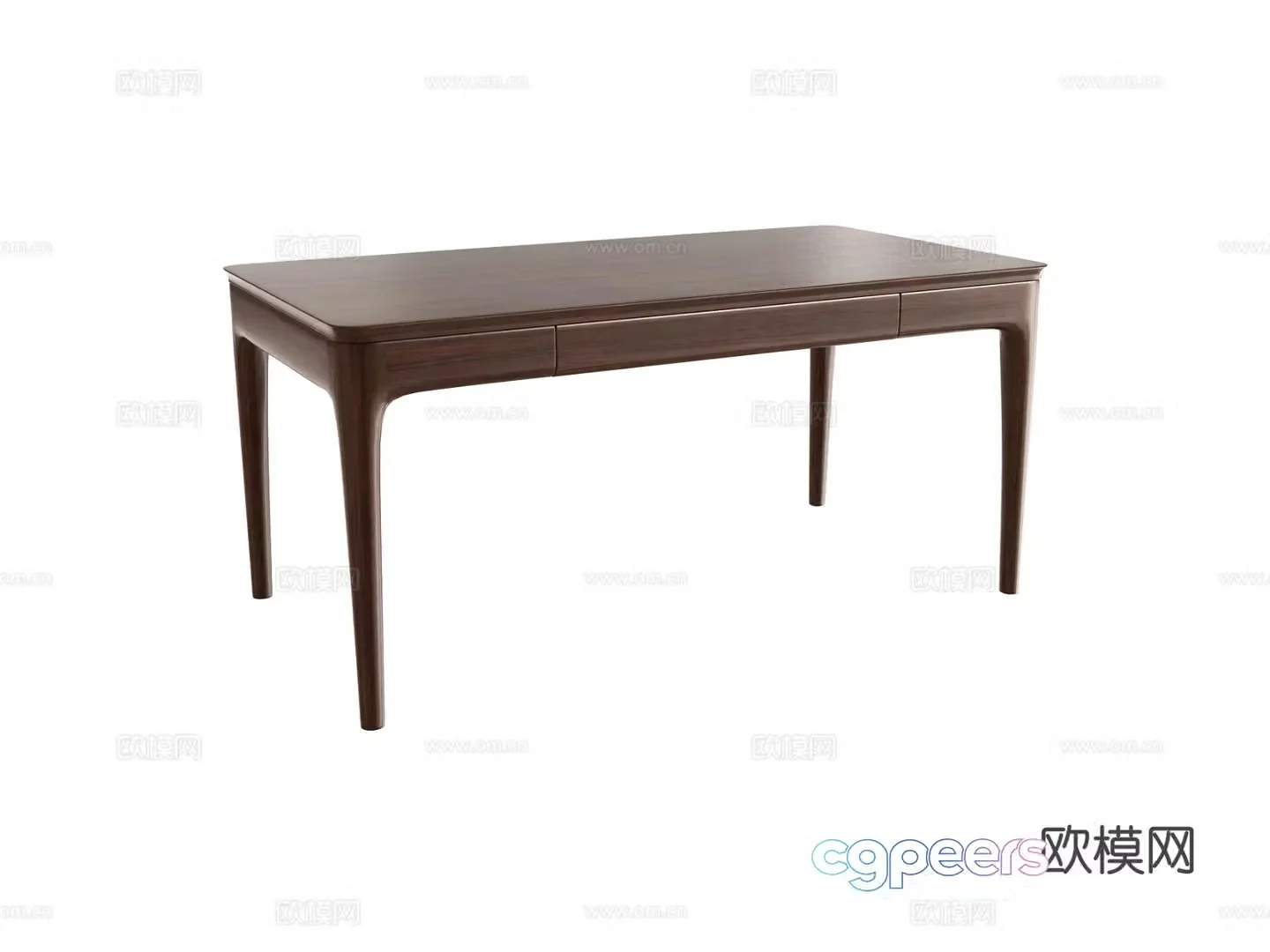 New Chinese style dining table long table 3d model