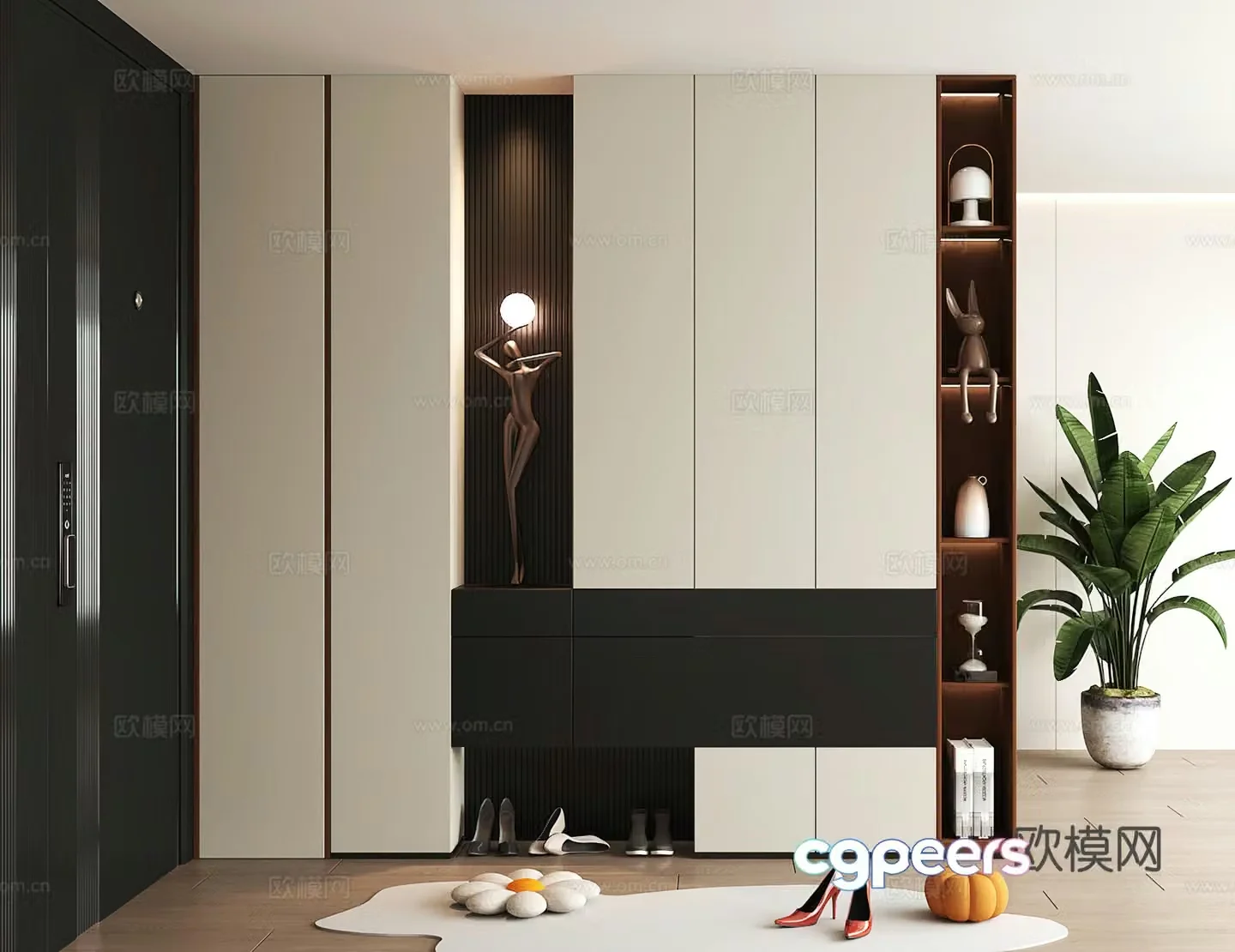 Shoe cabinet design shoe cabinet partition shoe cabinet porch shoe cabinet hotel shoe cabinet 3D model