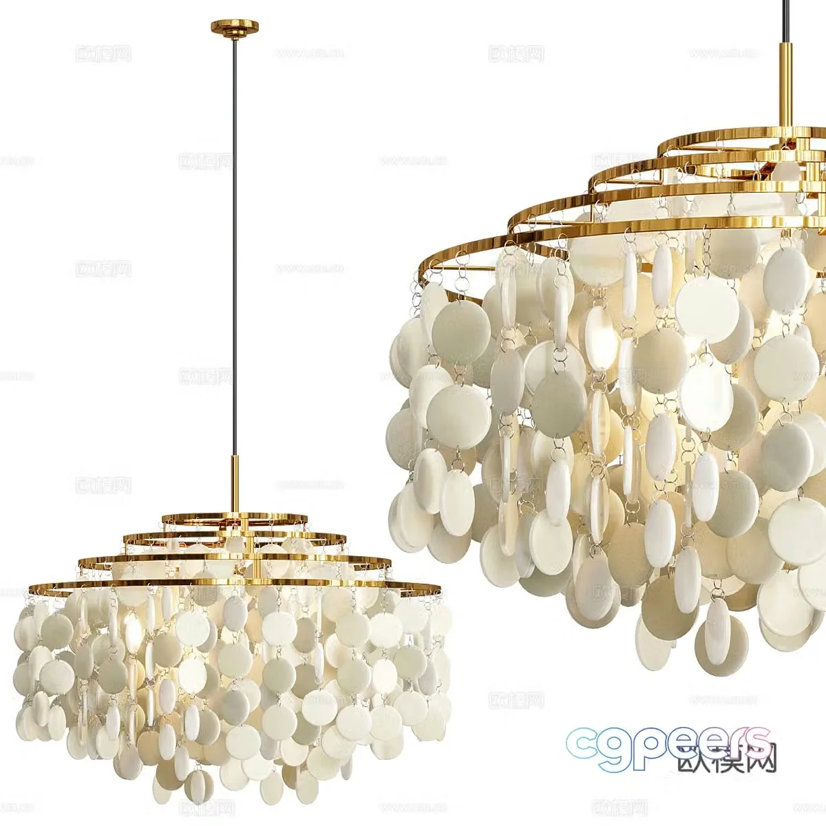 Modern light luxury ARUNDEL chandelier 3d model