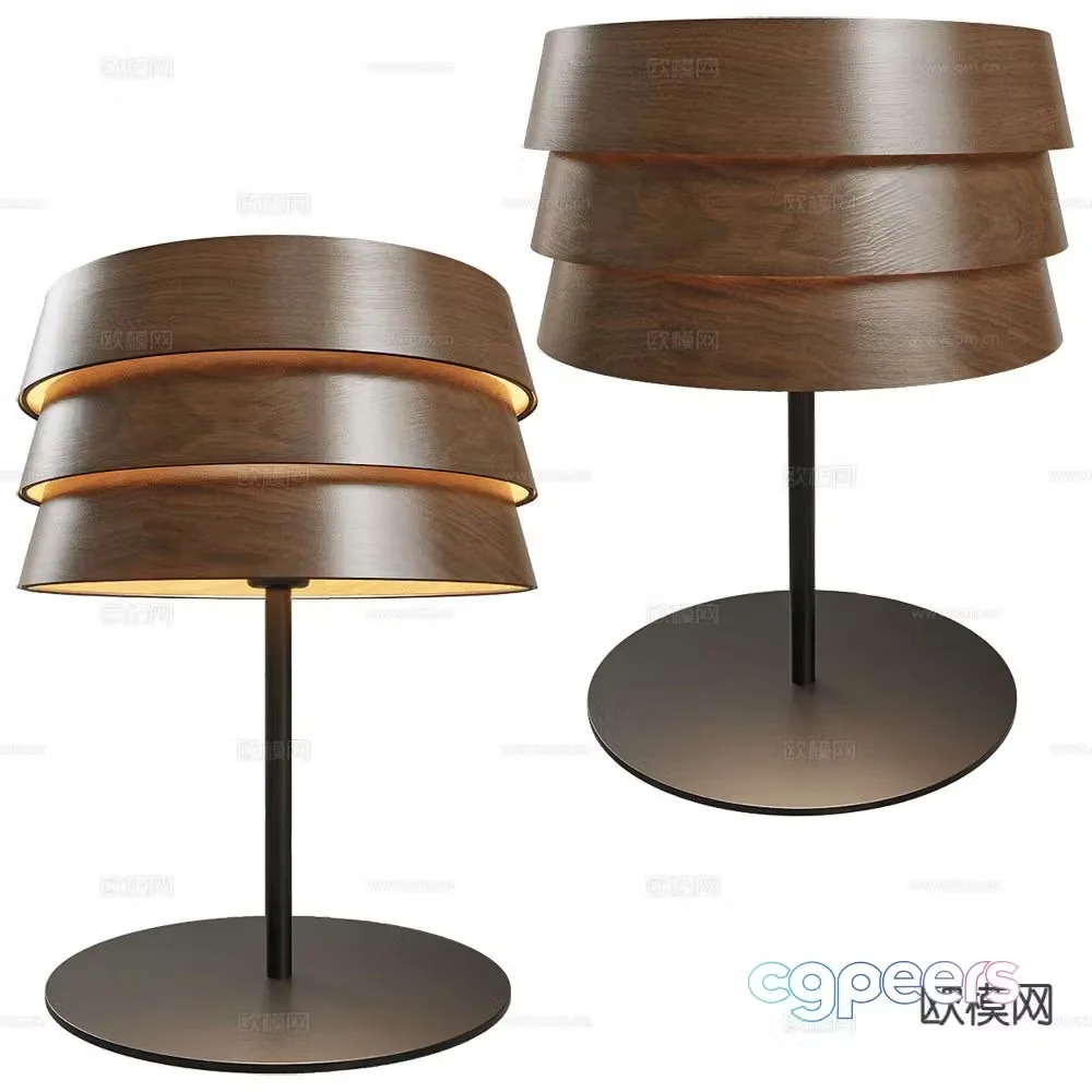 Punt multi-layer table lamp 3d model