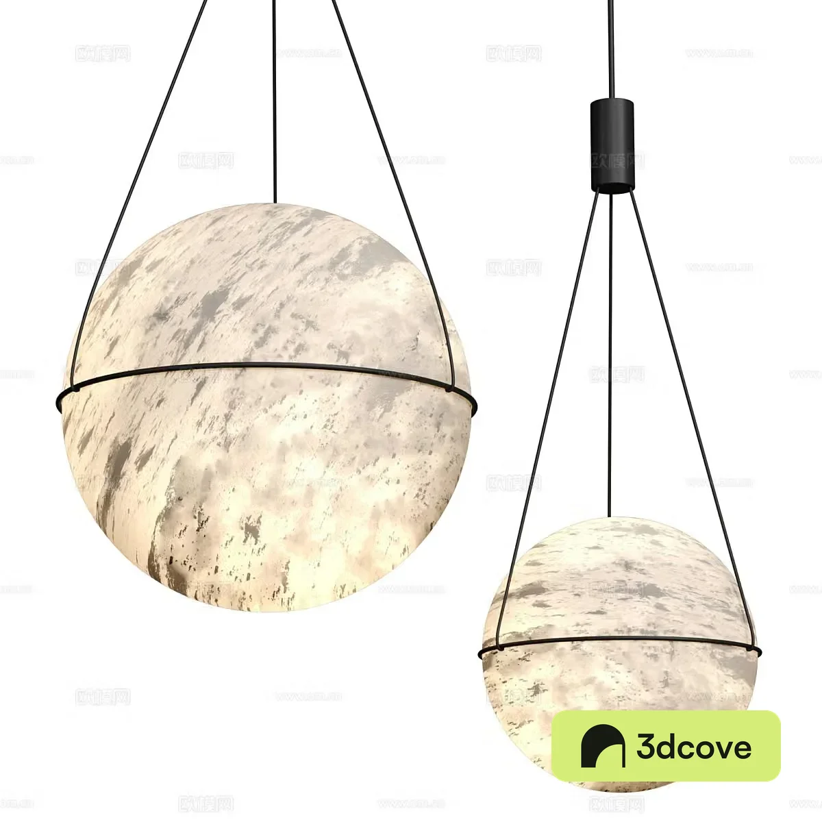 New Chinese Moon Decorative Chandelier