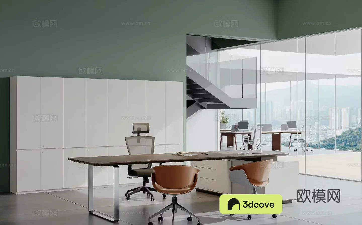 Modern general manager office