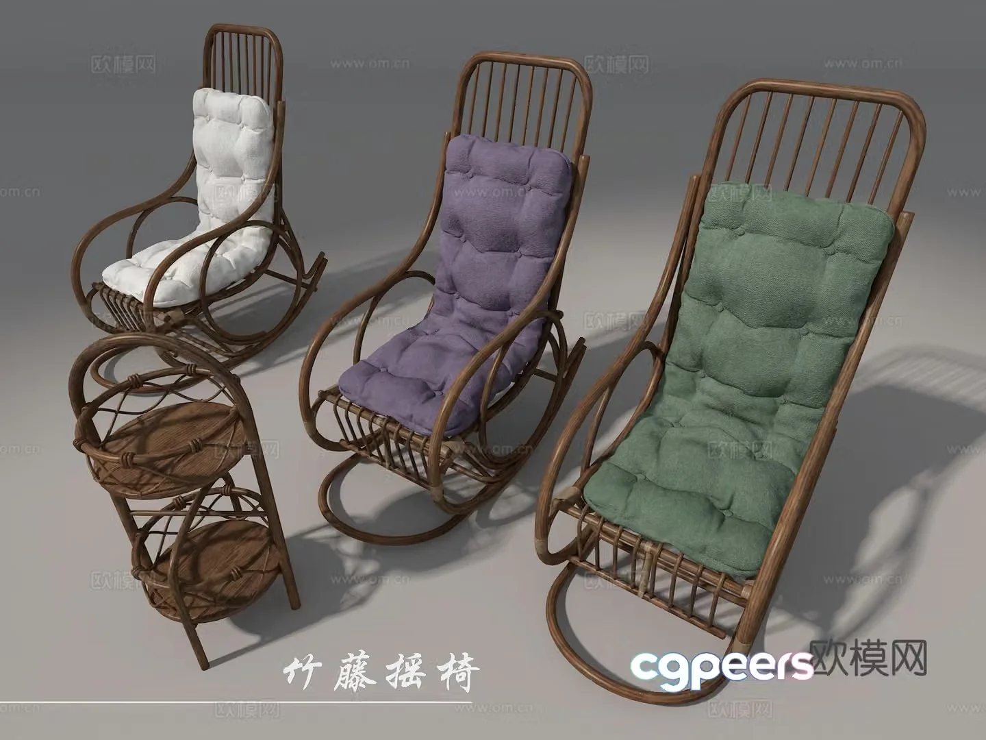 Wicker chair 3d model