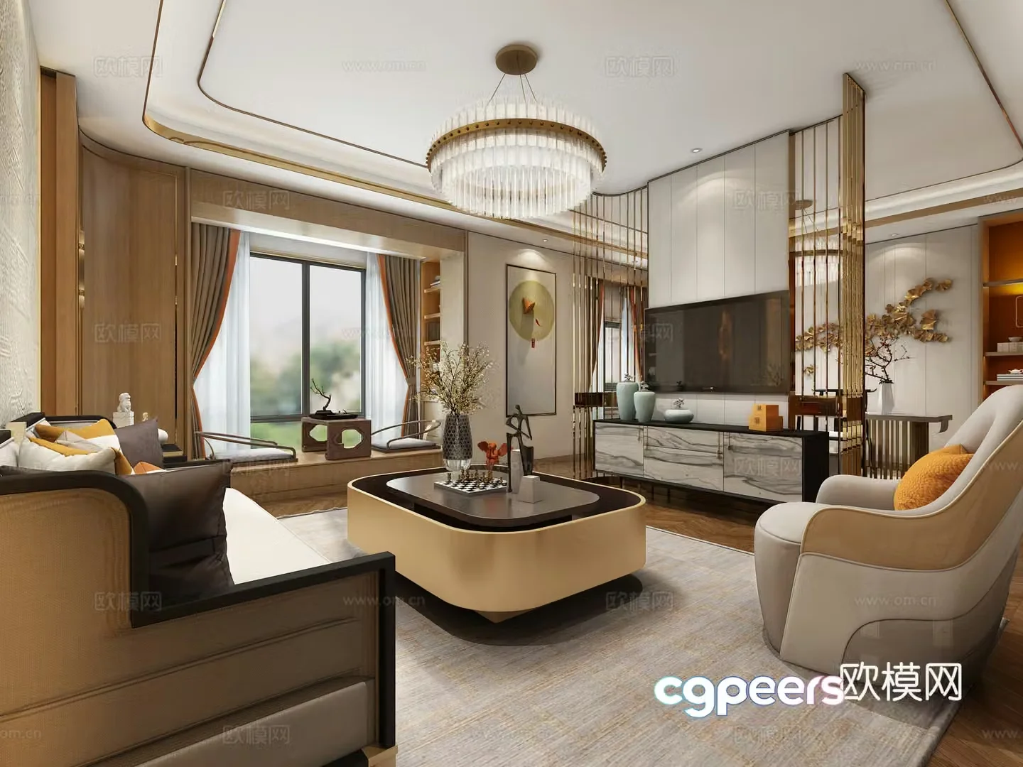 New Chinese restaurant 3D model