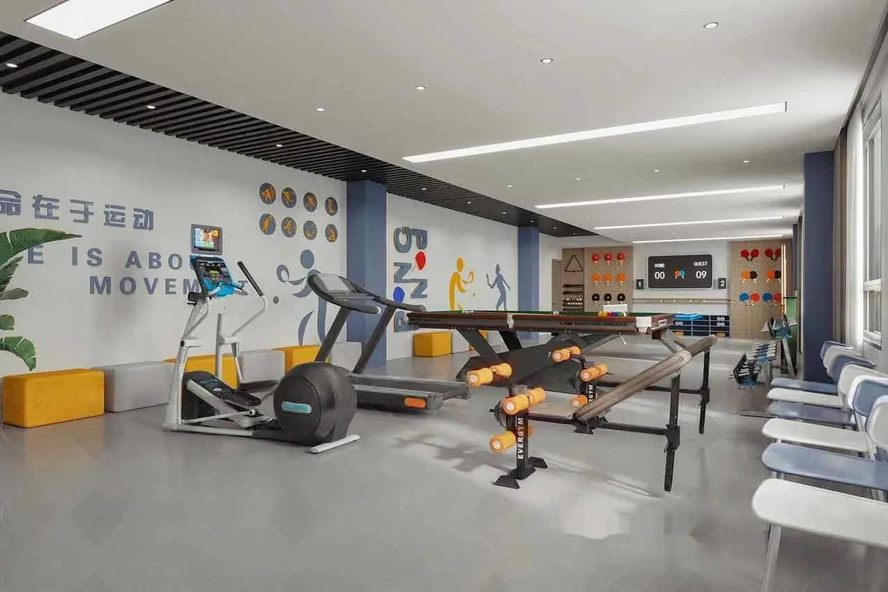 Modern Fitness Center 3D Model – 5200 – VRAY Render
