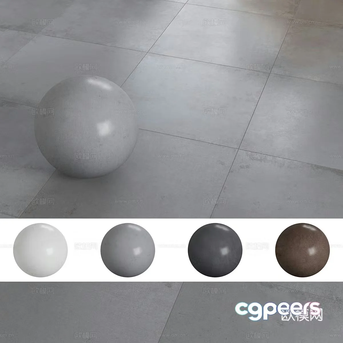 New Chinese floor tile material 3D model