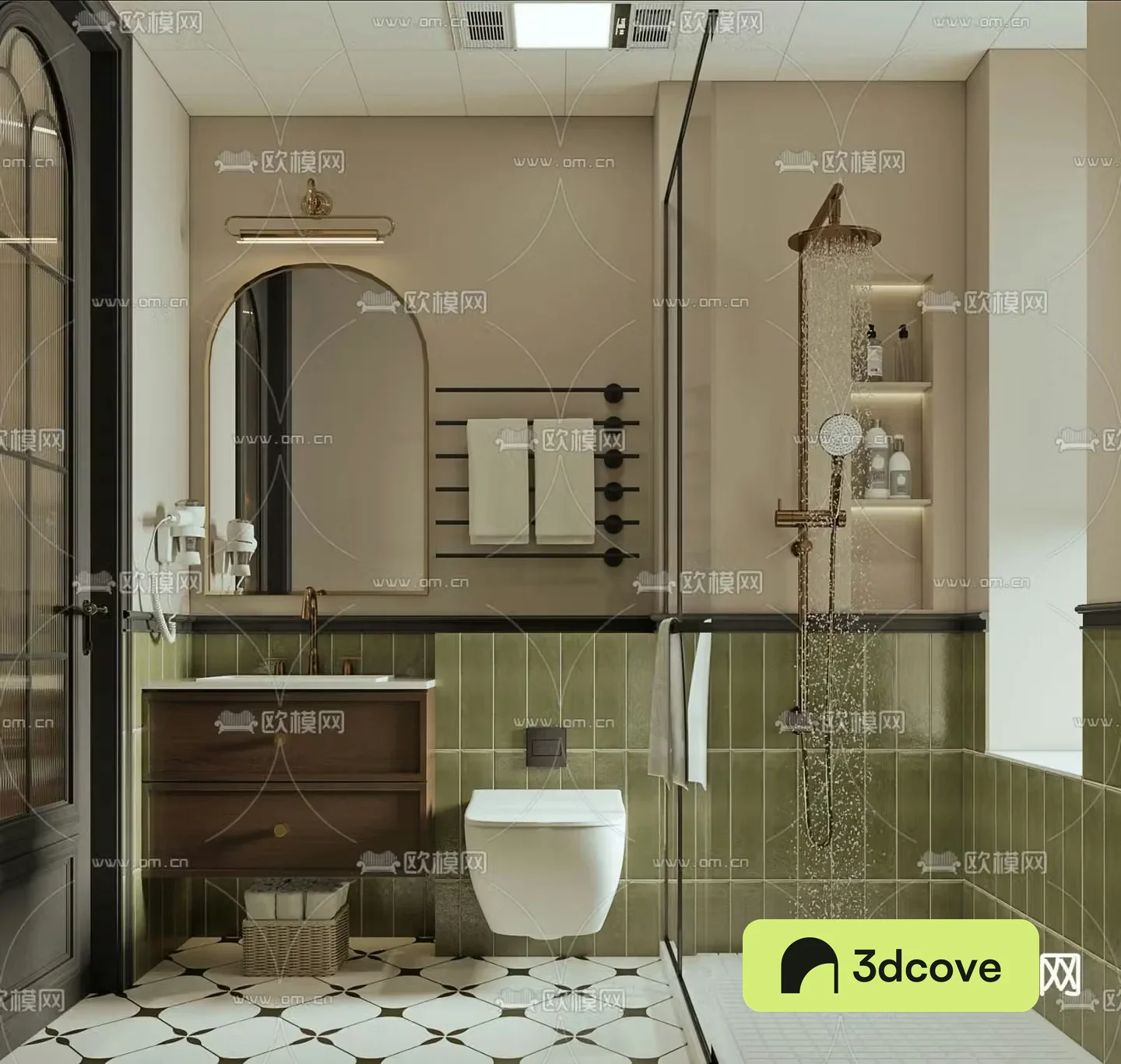 American bathroom