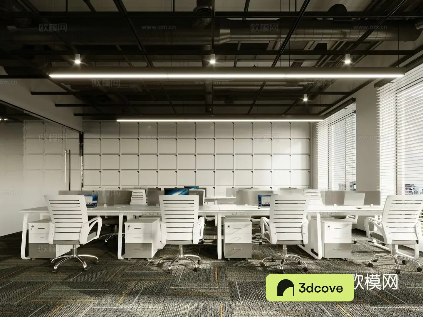 Modern open office area
