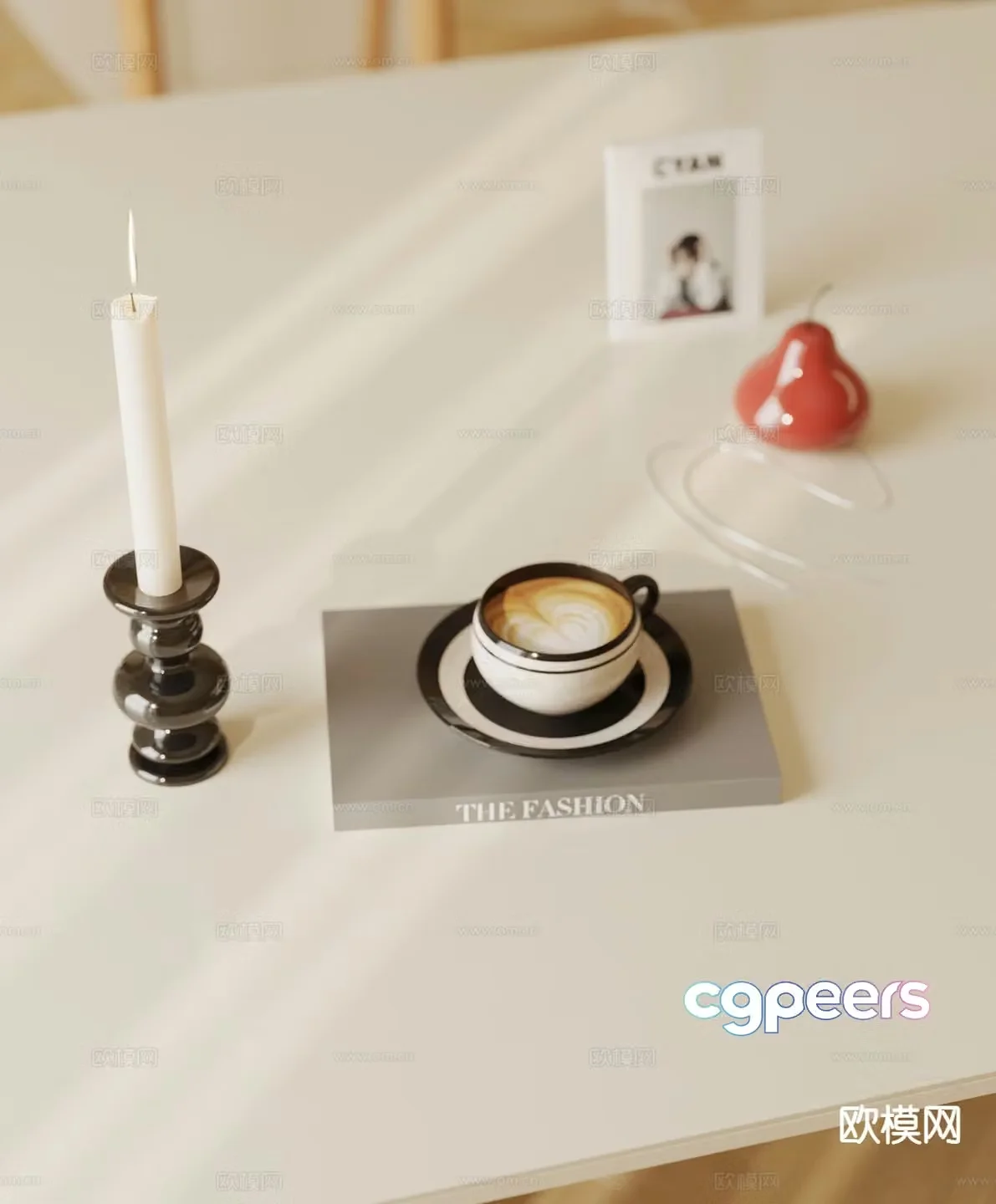 Modern tableware dish 3d model