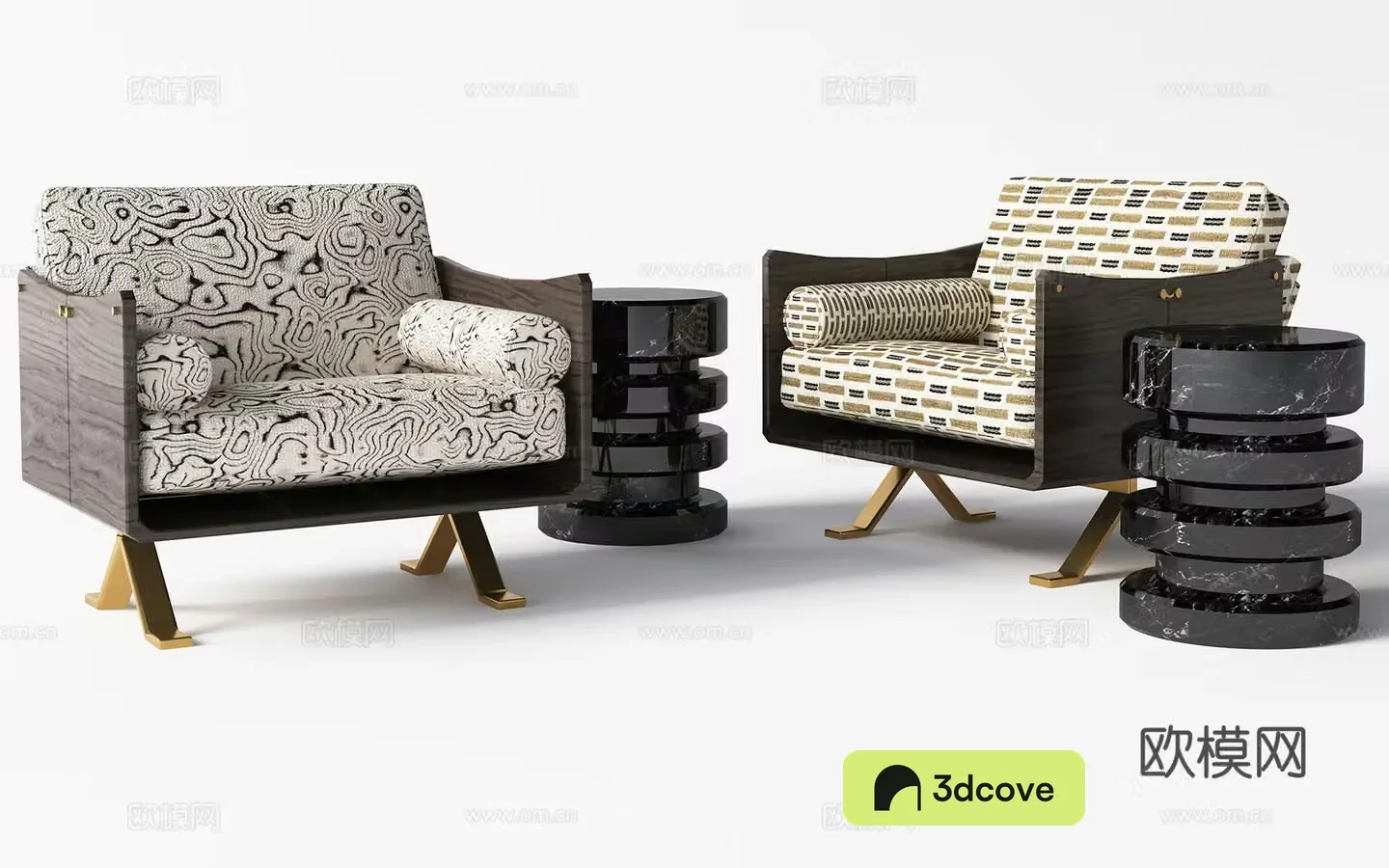 Modern single sofa combination