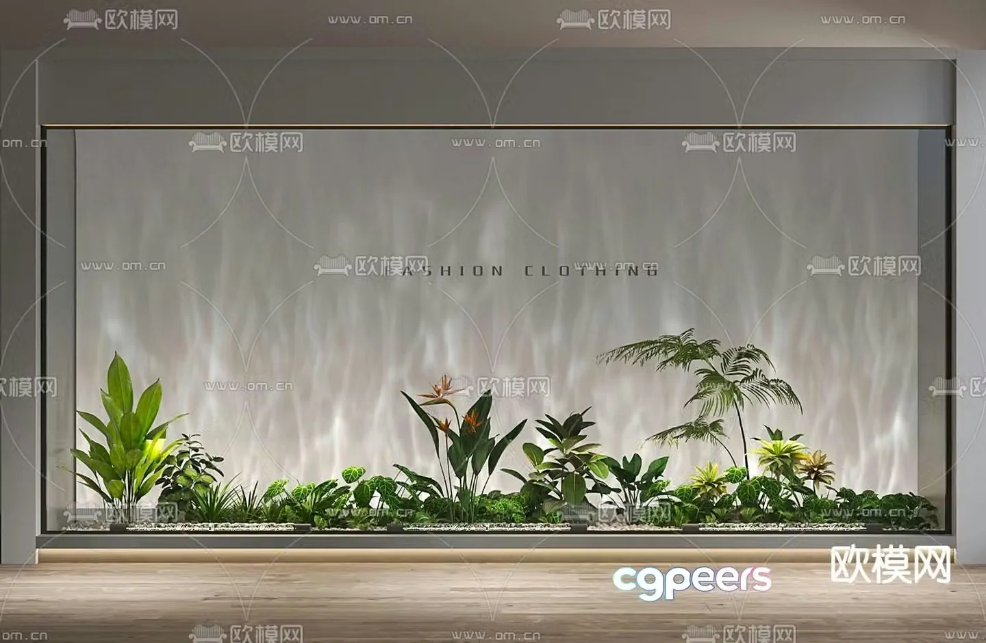 Water ripple lamp landscape lamp wall washer lamp 3d model