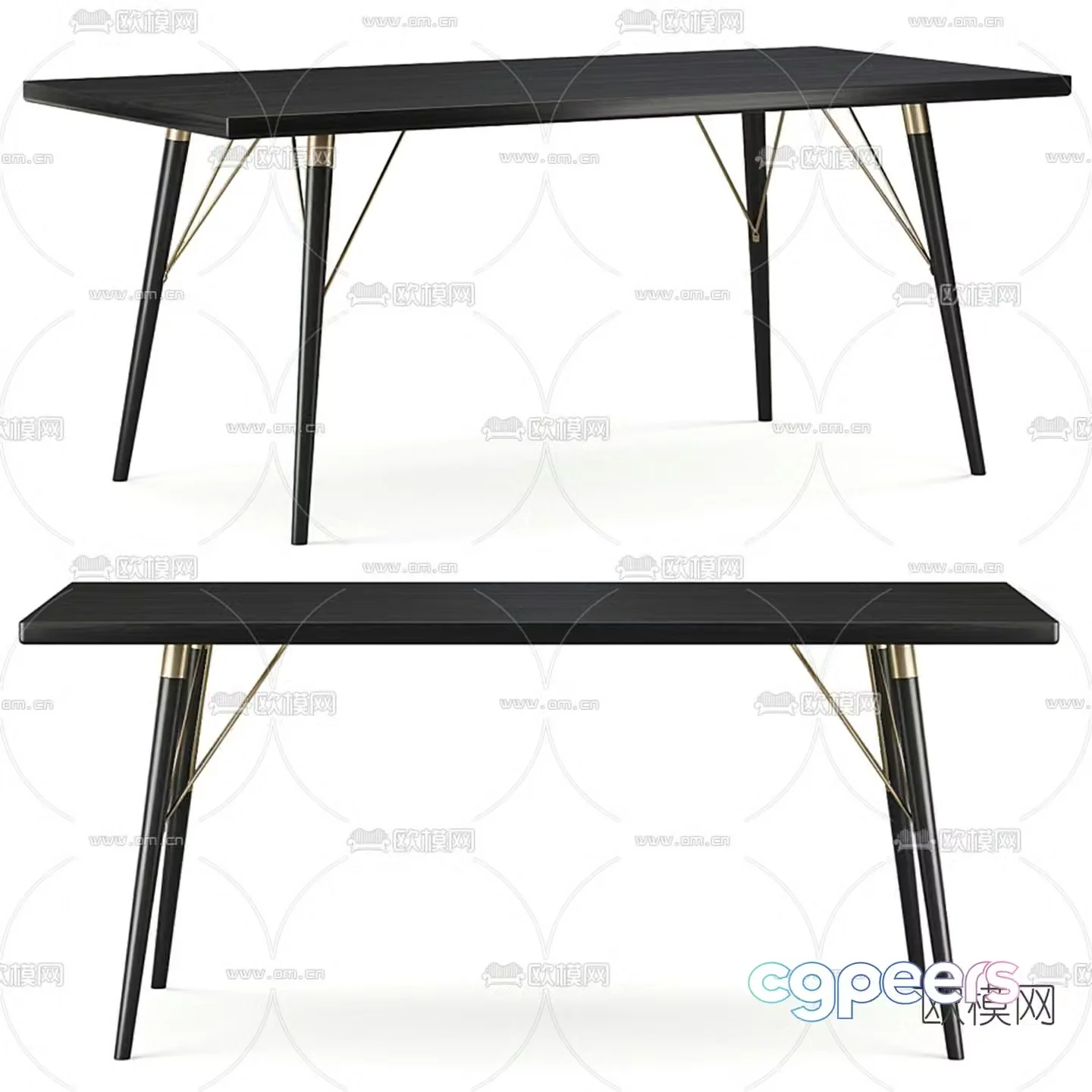 B&B Italia dining table 3d model