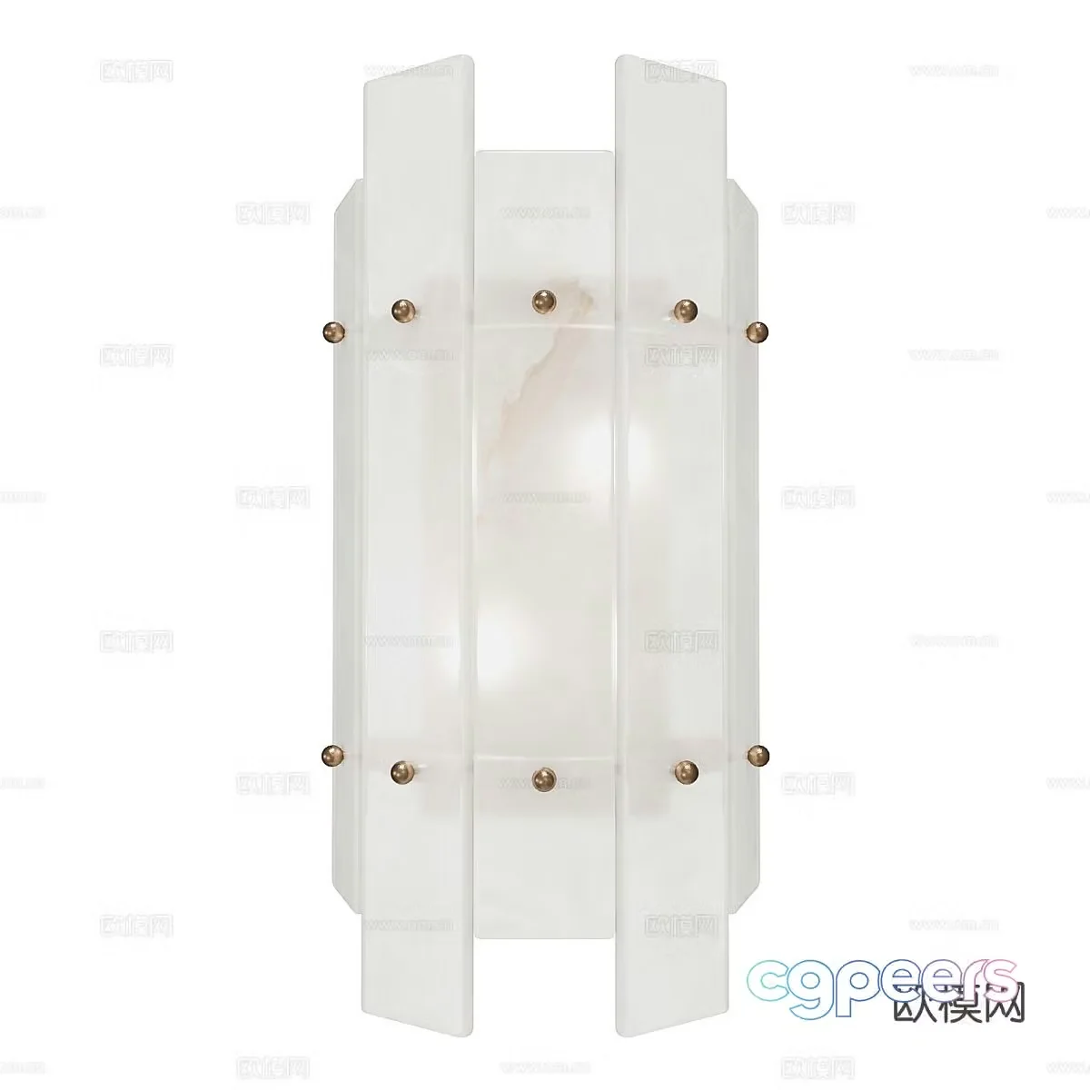 Glass wall light 3d model