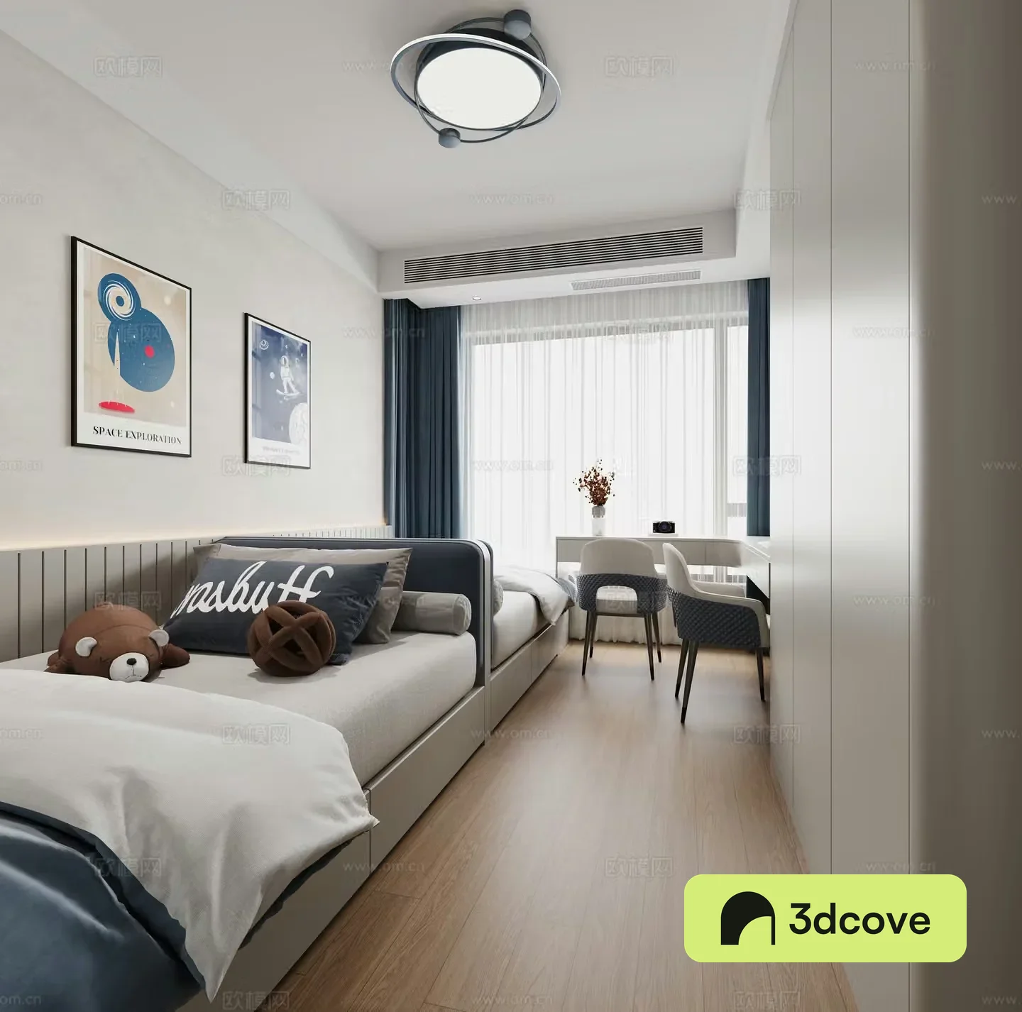 Modern bedroom Double bed bedroom