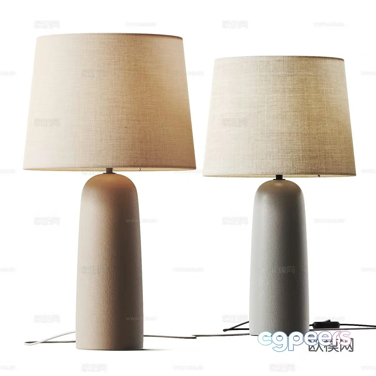 Westwing Collection Kaya Table Lamp 3D Model