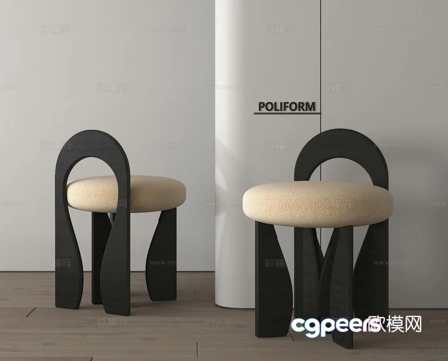 Special-shaped chair leisure chair 3d model