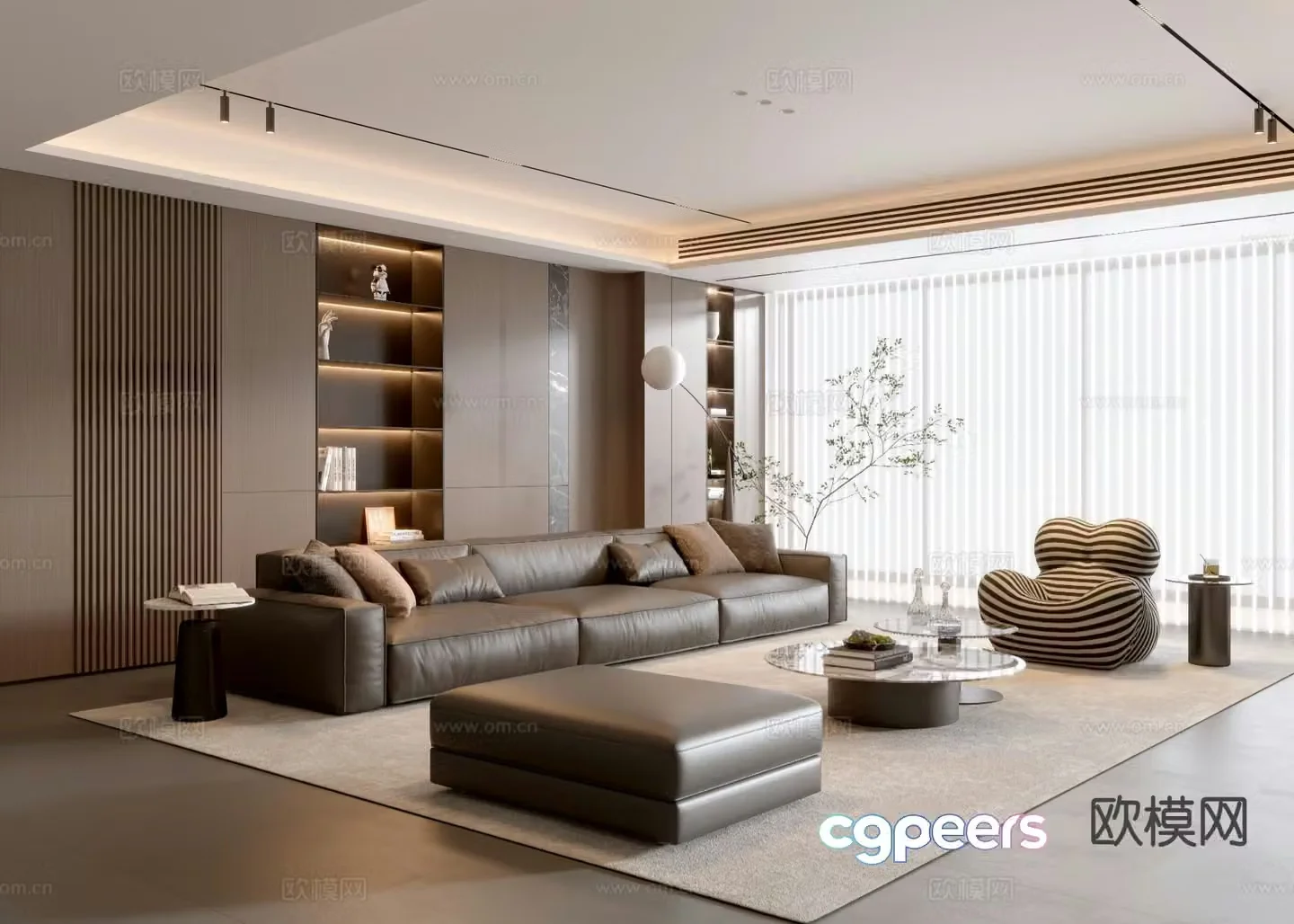 Italian living room 3d model