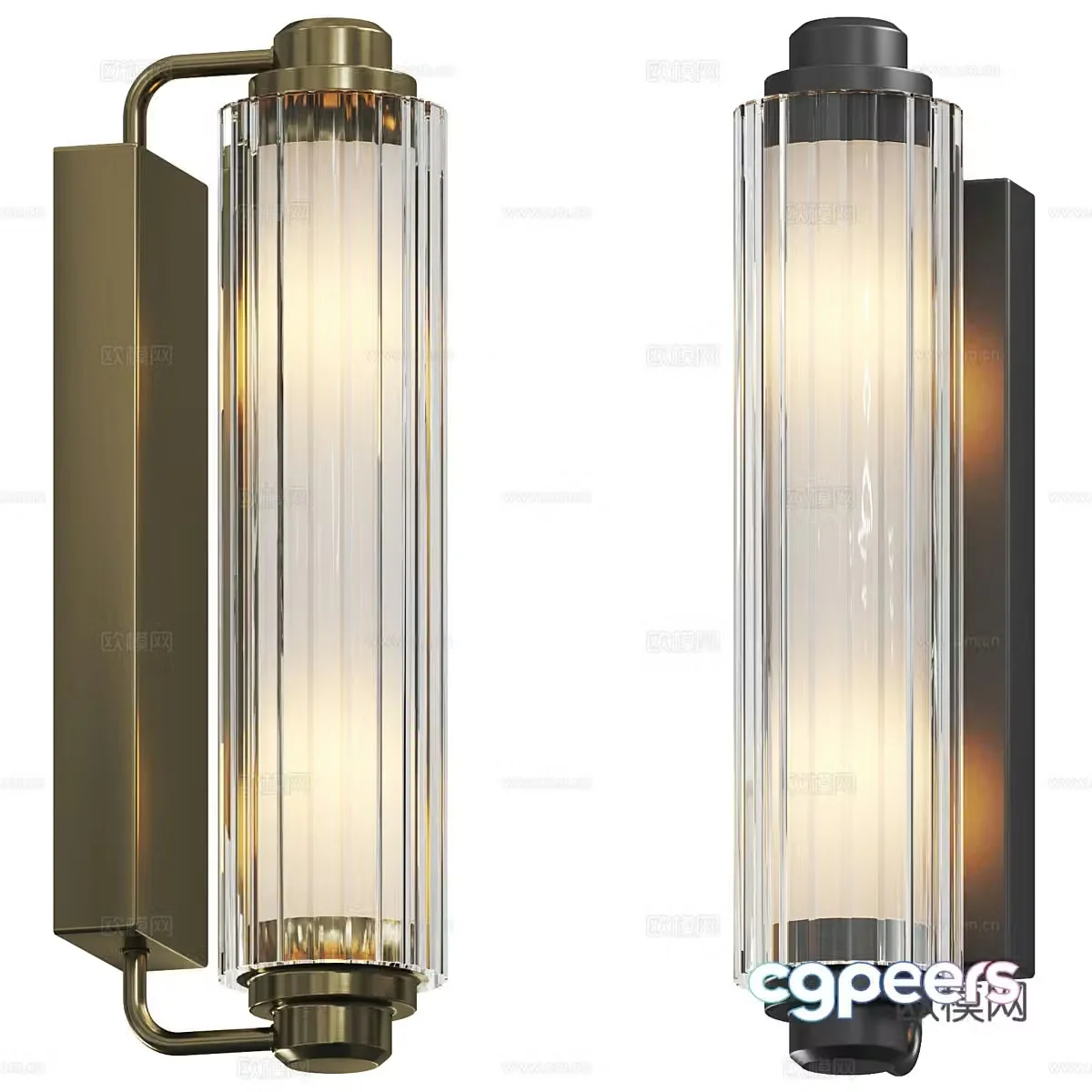 New Chinese style light luxury decorative wall light 3D model