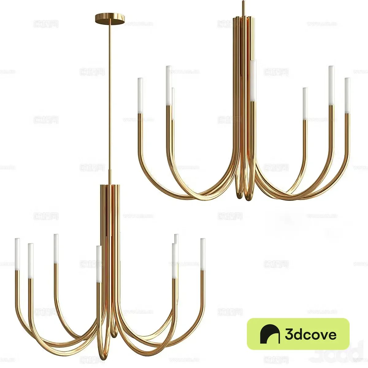 Light luxury hall chandelier