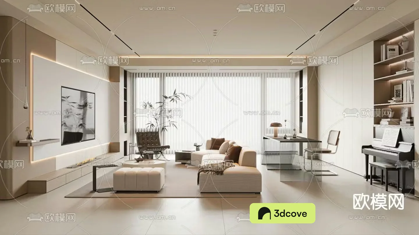 Creamy living room