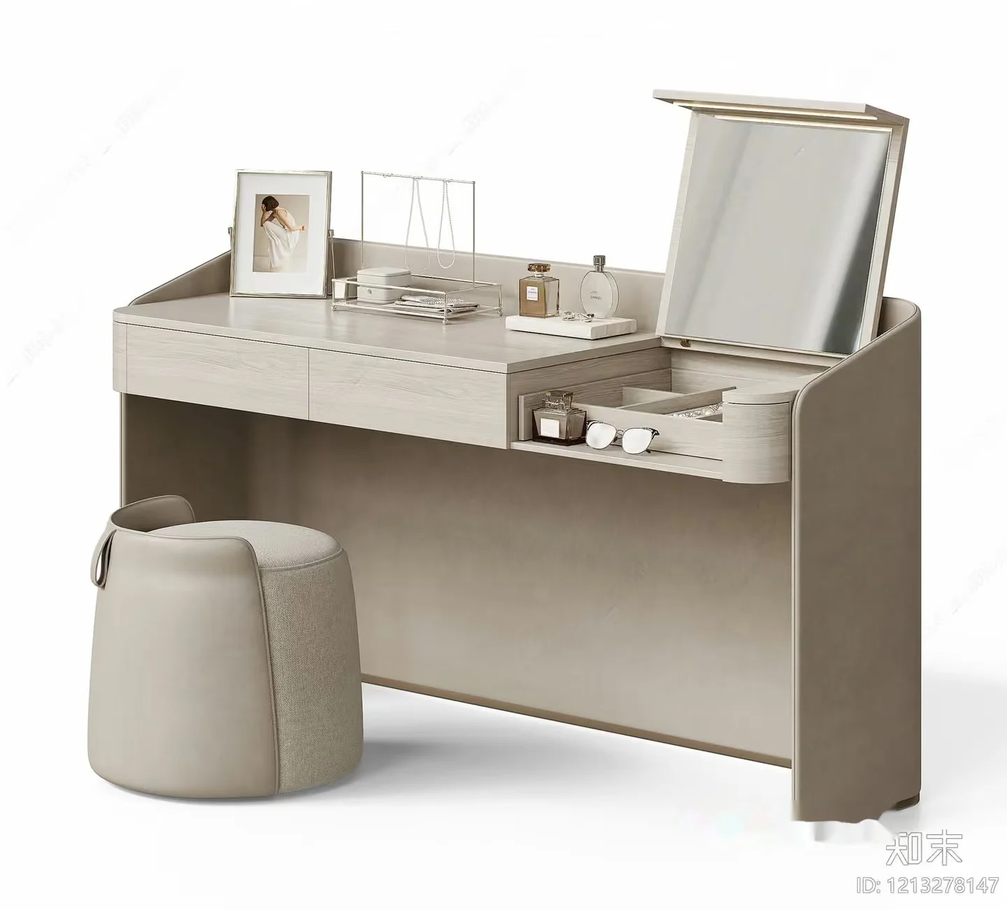Modern Makeup Vanity 3D Model – 5230 – VRAY Render