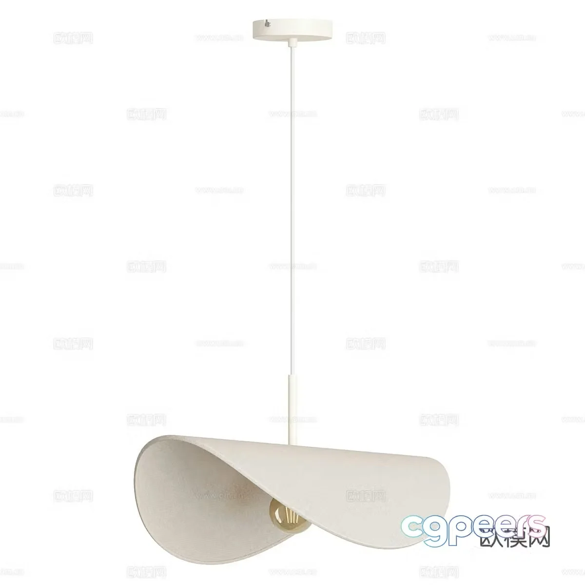 Creamy chandelier Bedside chandelier Restaurant chandelier Bedroom chandelier Bar chandelier Art chandelier 3d model