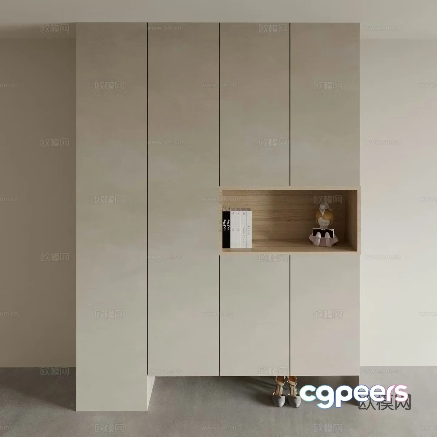 Entrance shoe cabinet Entry shoe cabinet 3D model