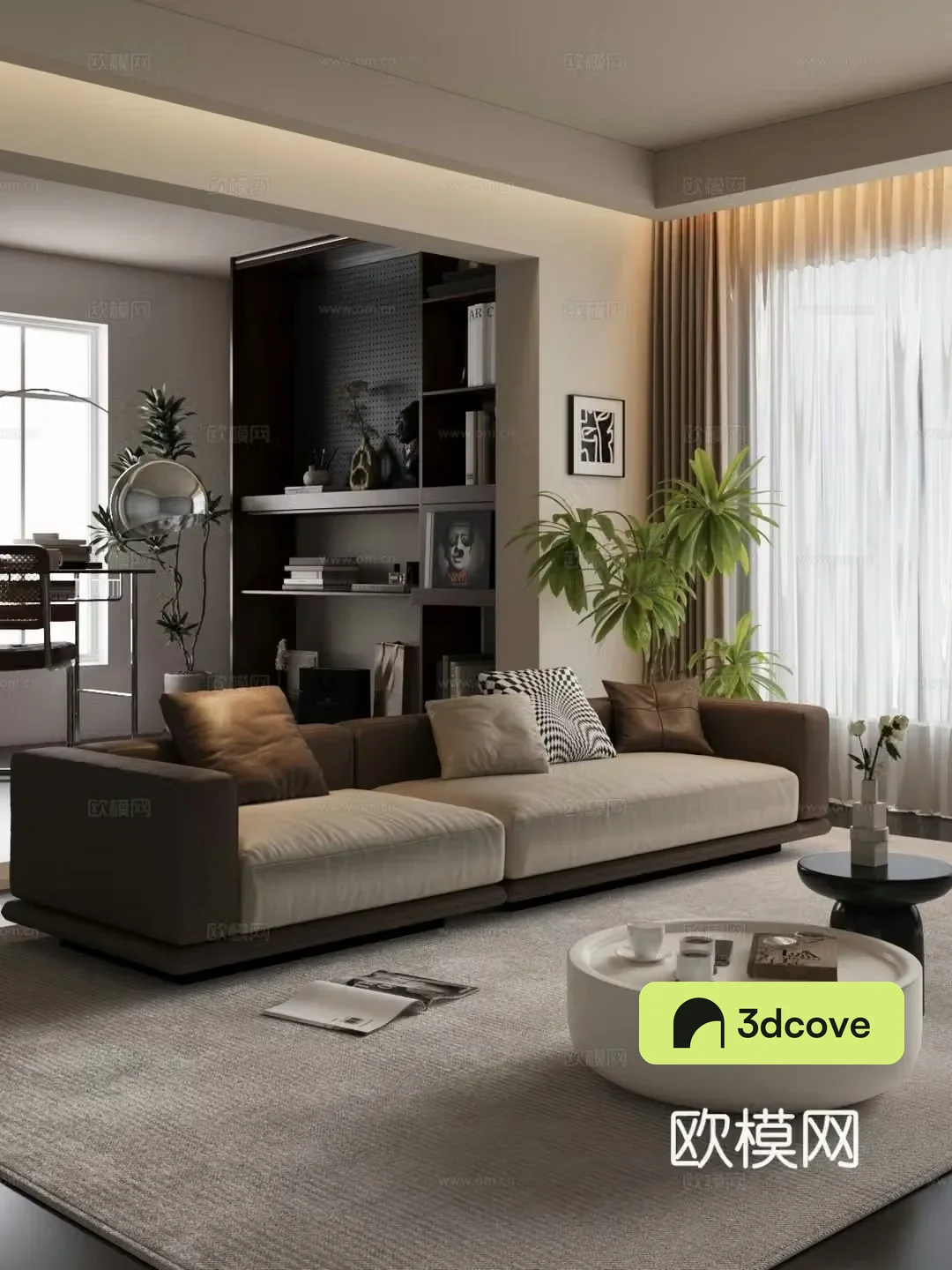 Modern home living room