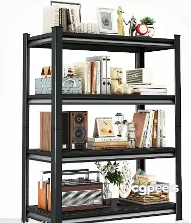 Black Shelving Unit 3D Model – 17345 – VRAY Render